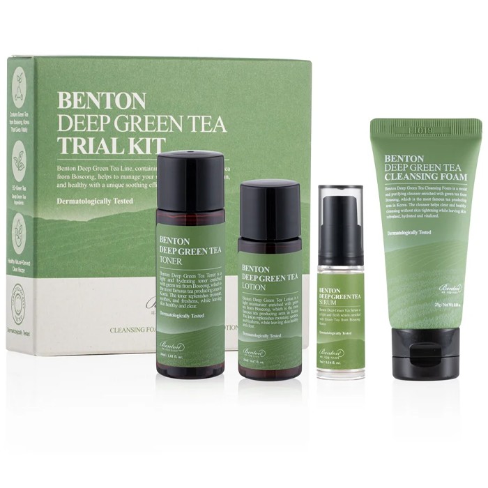 [Benton] Набор миниатюр с зелёным чаем Deep Green Tea Trial Kit