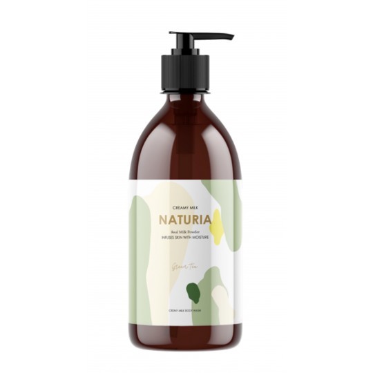 [NATURIA] Гель для душа ЗЕЛЕНЫЙ ЧАЙ Creamy Milk Body Wash - Green tea, 750 мл