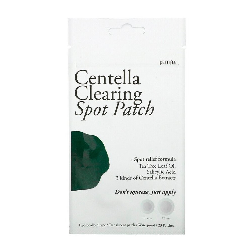 [PETITFEE] Патчи для проблемной кожи Centella Clearing Spot Patch, 23 шт (12 мм*15 шт, 10 мм*8 шт)