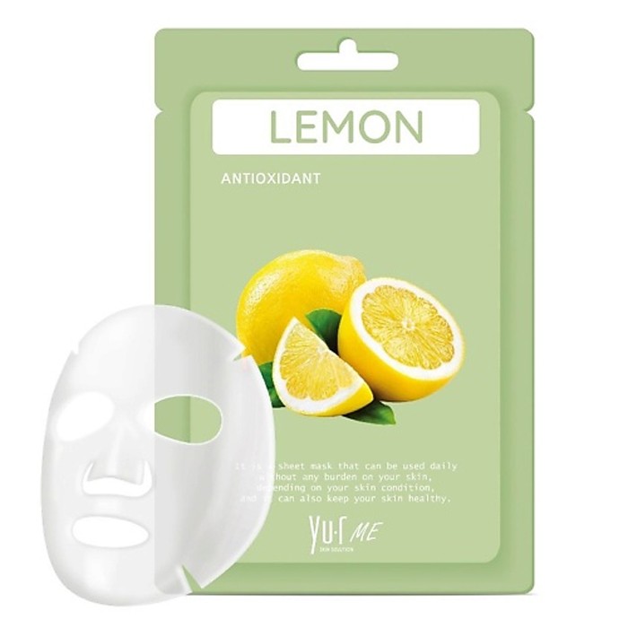Yu.r Me Тканевая маска с экстрактом лимона Lemon Sheet Mask