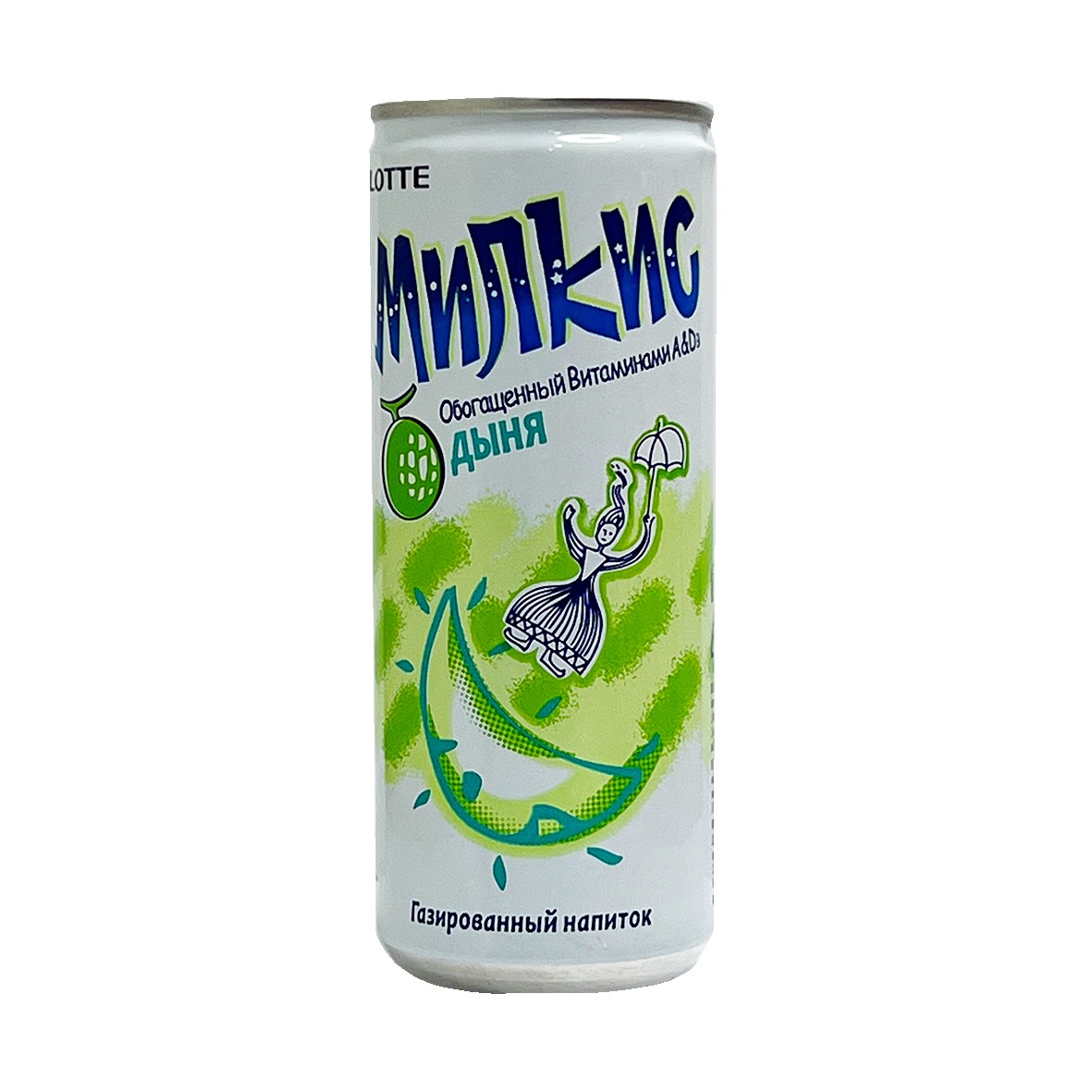Lotte Напиток безалкогольный Milkis дыня, 250 мл
