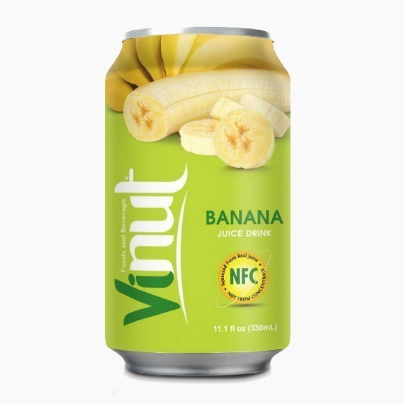 Напиток б/ал. негаз. сокосод. VINUT juice drihk (Banana) 330мл.