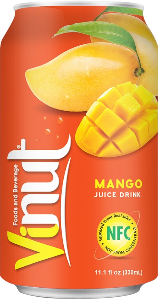 Напиток б/ал. негаз. сокосод. VINUT juice drihk (Mango) 330мл.