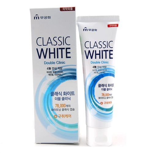 [MUKUNGHWA КОРЕЯ] Зубная паста ОТБЕЛИВАЮЩАЯ/ АРОМАТ МЯТЫ И МЕНТОЛА Classic White, 110 гр