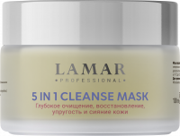 LaMAR Маска для лица очищающая c розовой глиной 5 in 1 CLEANSE MASK, 100 мл