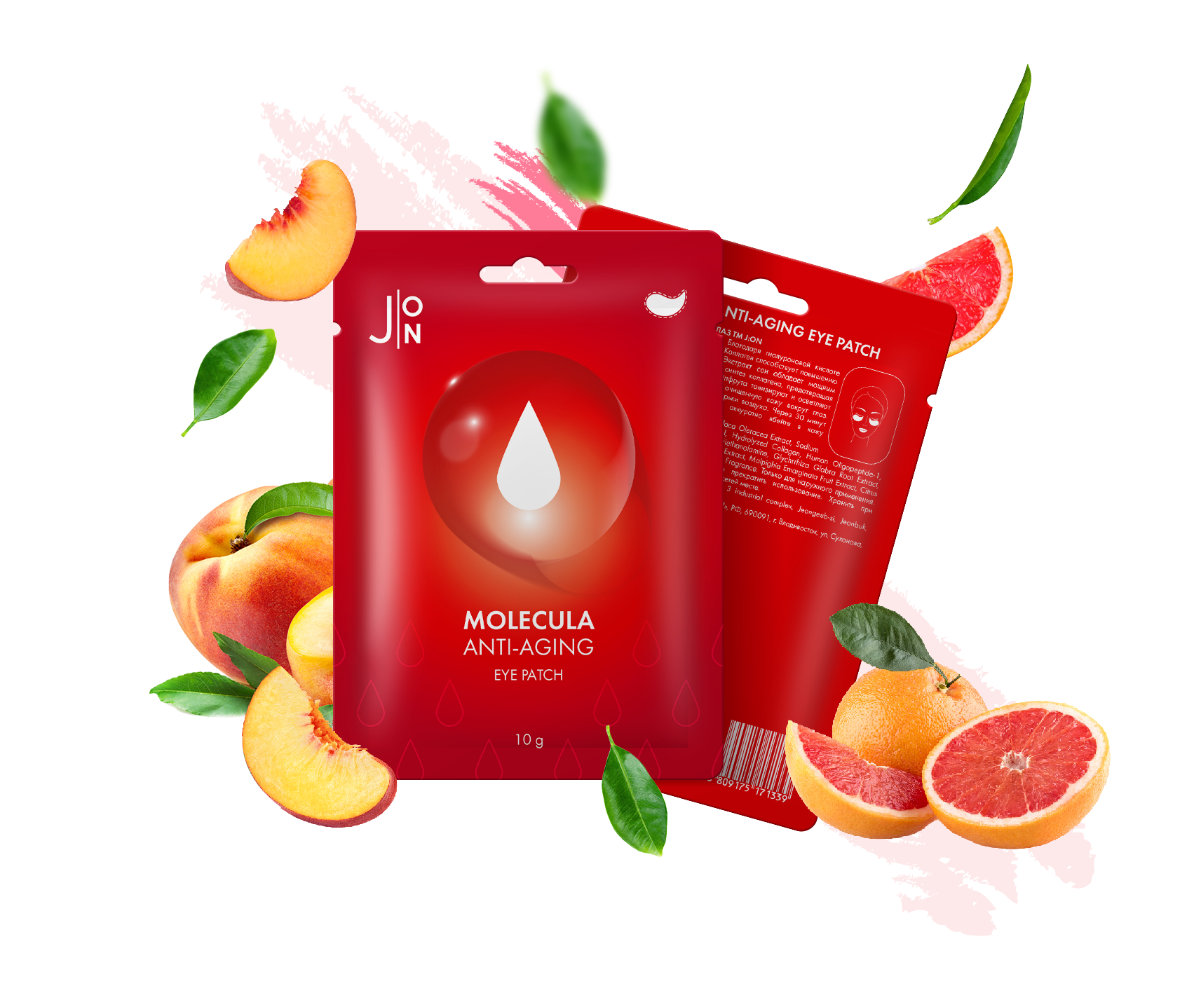 [J:ON] Тканевые патчи (маски) для глаз MOLECULA ANTI-AGING EYE PATCH