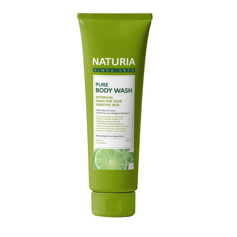 [NATURIA] Гель для душа МЯТА/ЛАЙМ Pure Body Wash (Wild Mint & Lime), 100 мл