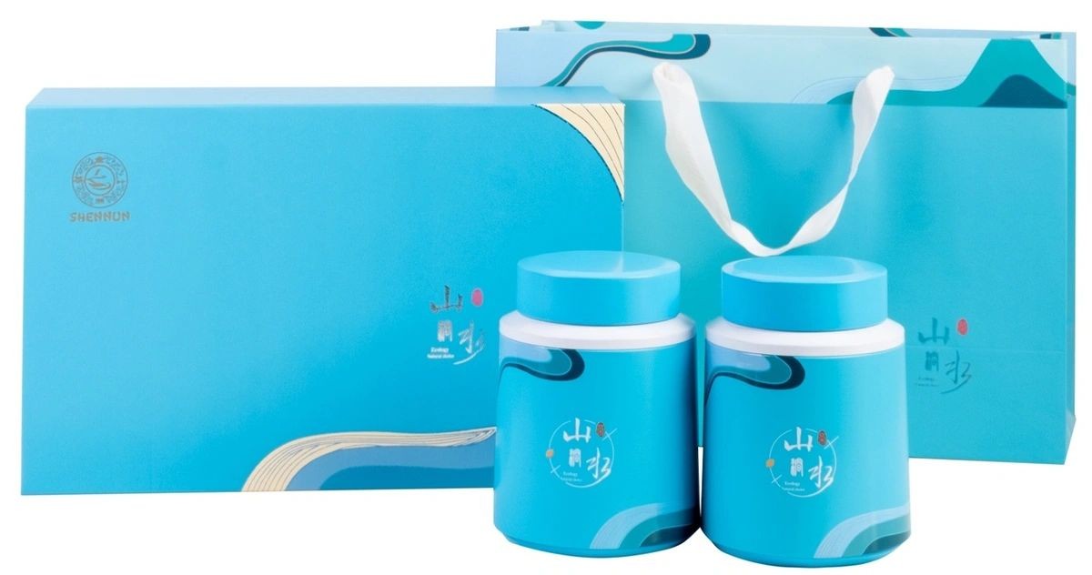 Shennun Набор китайского крупнолистового чая KingTea «Ущелье гор и рек» (Молочный Улун 100 г *1 б. Молочный Би Ло Чунь 100 г * 1 б.)