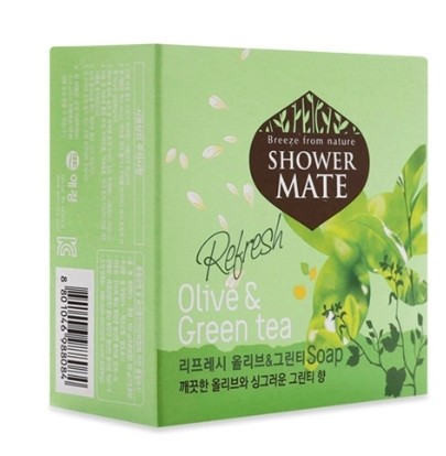 Kerasys Мыло косметическое Shower Mait Оливковое, 100 г