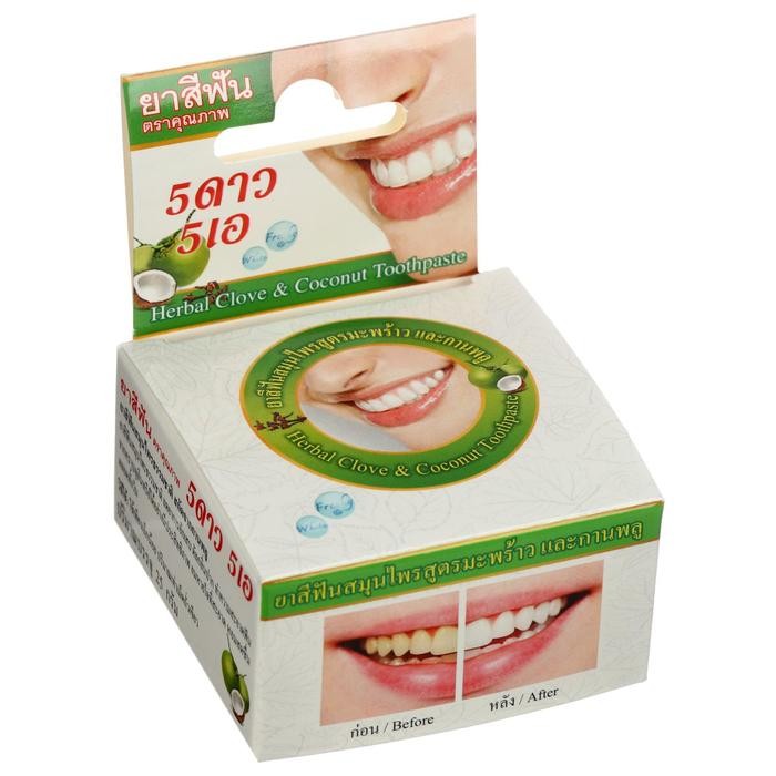 Зубная паста 5 Star Cosmetic с экстрактом кокоса, 25 г
