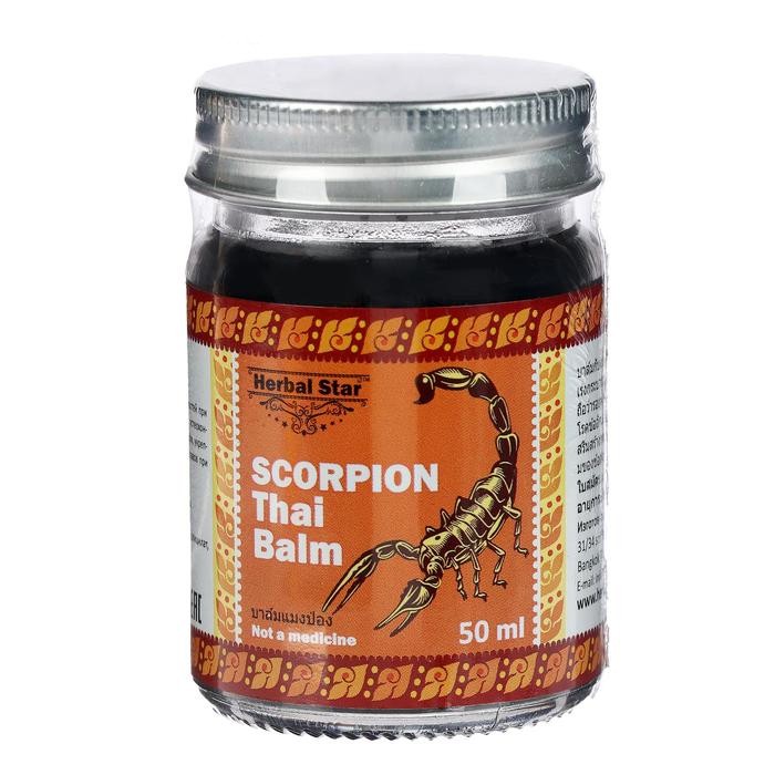 Бальзам для суставов Binturong Herbal Star «Скорпион», при радикулите, ревматизме и остеохондрозе, 50 мл