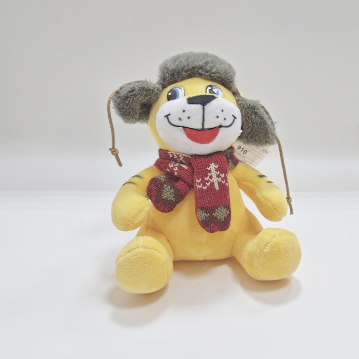 Игрушка Тигр в шапке ушанке