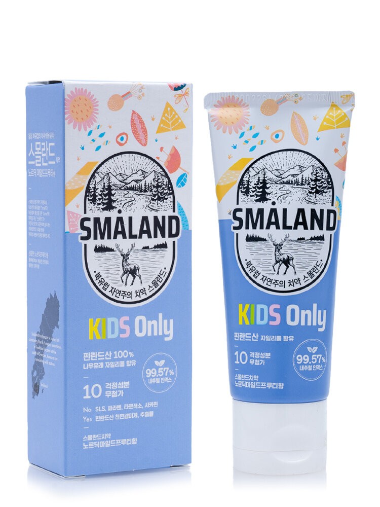 Kerasys Детская зубная паста Smaland Ягодная Голубика Nordic Mild Berry Kids, 80 г