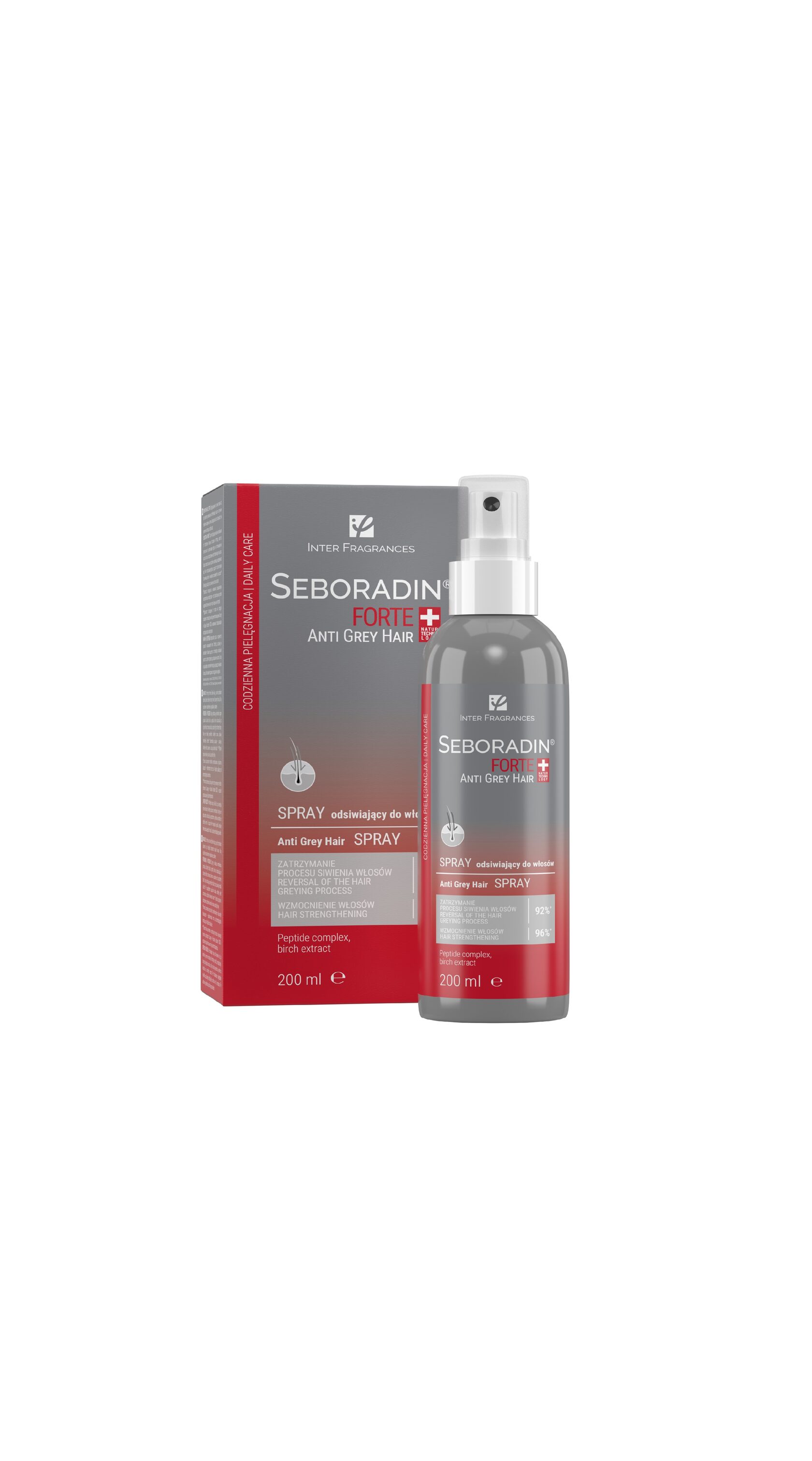 Сыворотка-спрей Seboradin FORTE от седых волос / Seboradin FORTE ANTI GREY HAIR spray, 200 мл